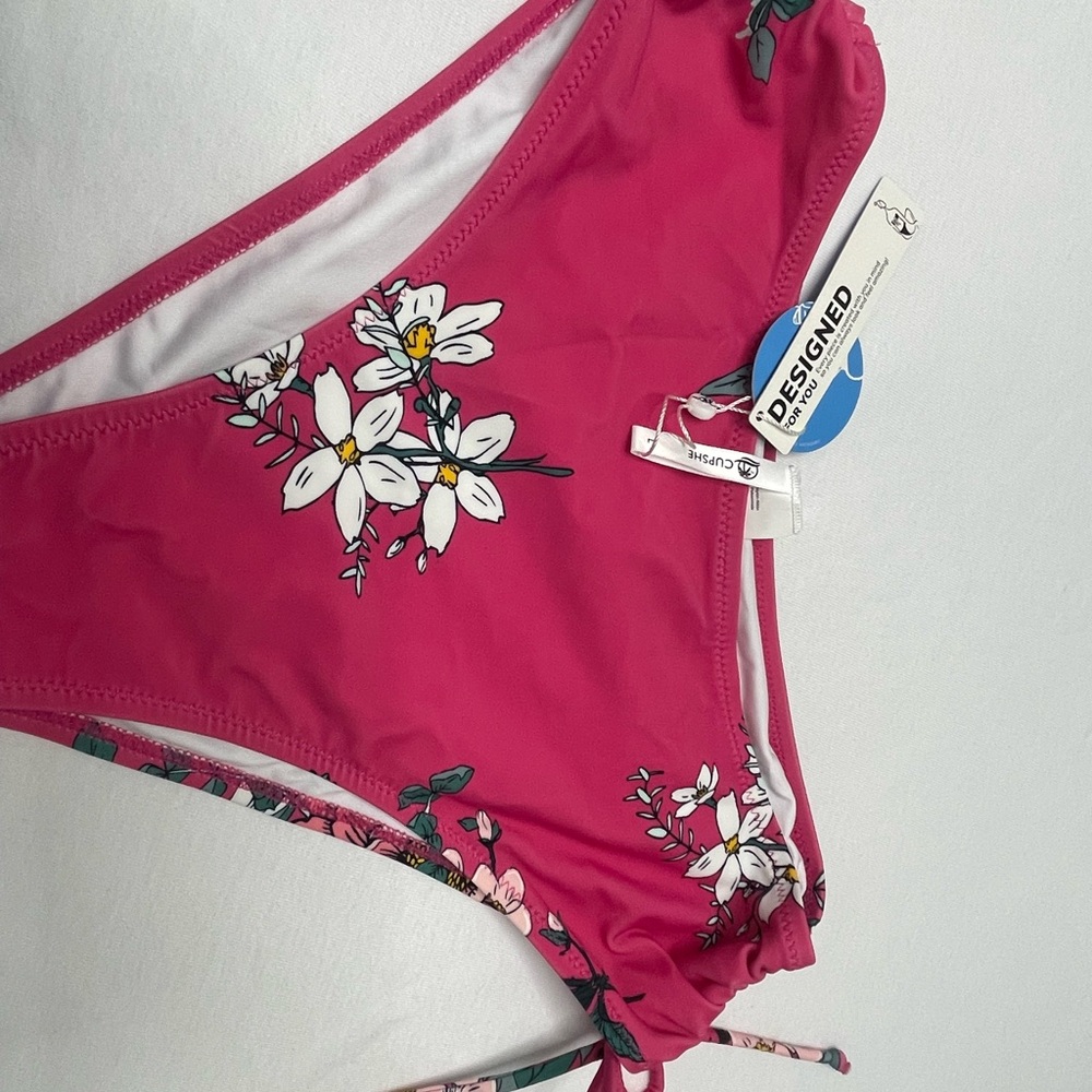 Cupshe Pink Floral Bikini Bottom